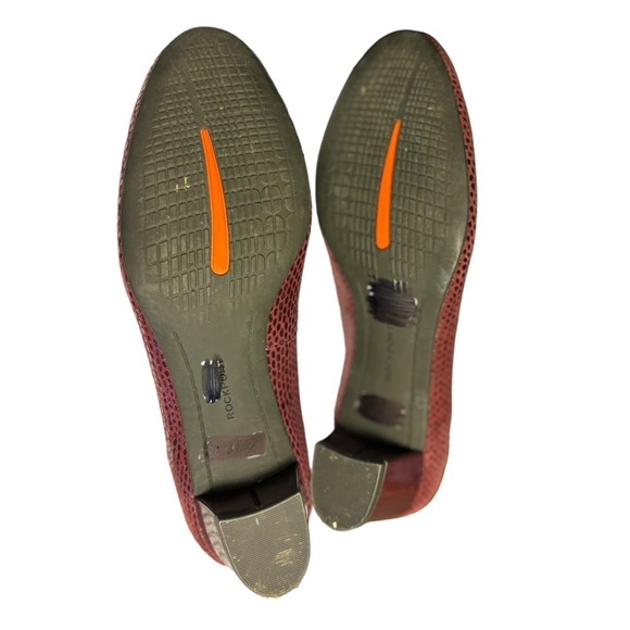 Rockport Total Motion Shoes Size 7 Burgundy Wine Pumps Heels - Picture 5 of 11